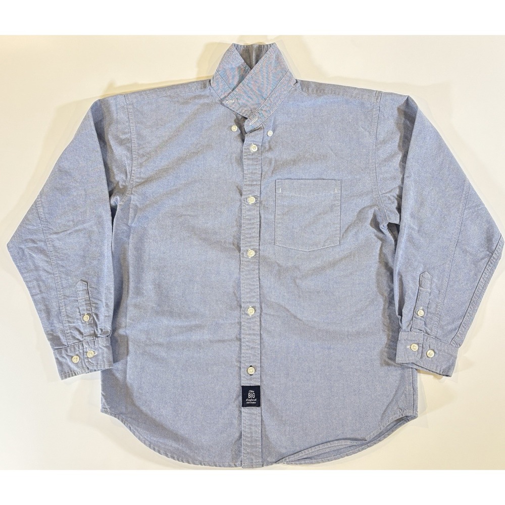 GAP Authentic Oxford Shirt Boys XXL Blue Long Sleeve Button Down Cotton School - Picture 1 of 7